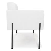 Poltrona Pé De Ferro Preto Para Sala Elisa Corino D03 - D'rossi Cor Branco - 5