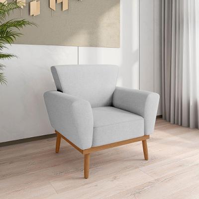Poltrona Para Sala De Estar Viana Cinza CasaH