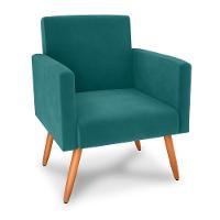 Poltrona Para Decoração Belém Veludo Verde Menta - 2