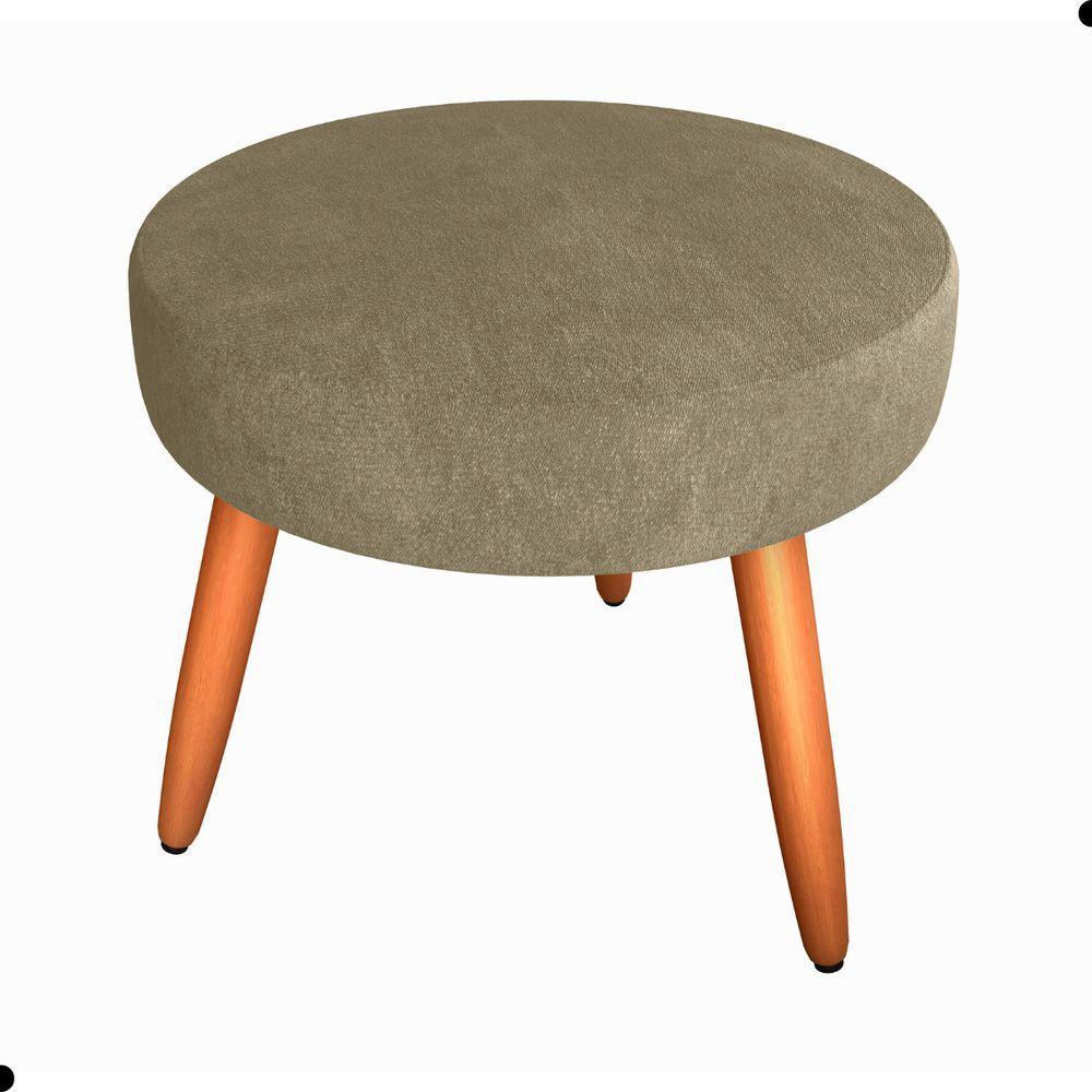 Conjunto Poltronas E Puff Anari Veludo Turkey Cappuccino - 2