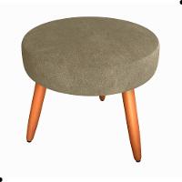 Conjunto Poltronas E Puff Anari Veludo Turkey Cappuccino - 2