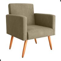 Conjunto Poltronas E Puff Anari Veludo Turkey Cappuccino - 3