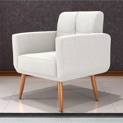 Poltrona Decorativa Juan Boucle Bege