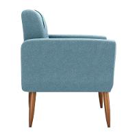 Poltrona Decorativa Juan Boucle Azul