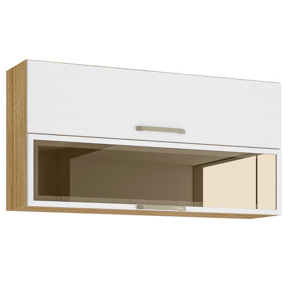 Armário Com 2 Portas Basculante Banff Freijó Supremo - 1