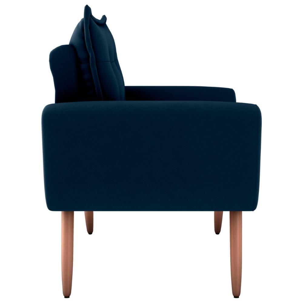 Conjunto De Poltronas Decorativas Lily Suede Azul - 3