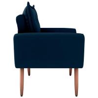 Conjunto De Poltronas Decorativas Lily Suede Azul - 3