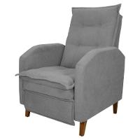 Poltrona Reclinável Do Papai Ben Boucle Cinza - 2