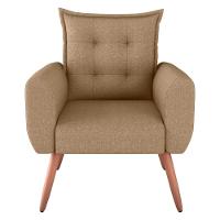 Conjunto De Poltronas Decorativas Lily Linho Areia