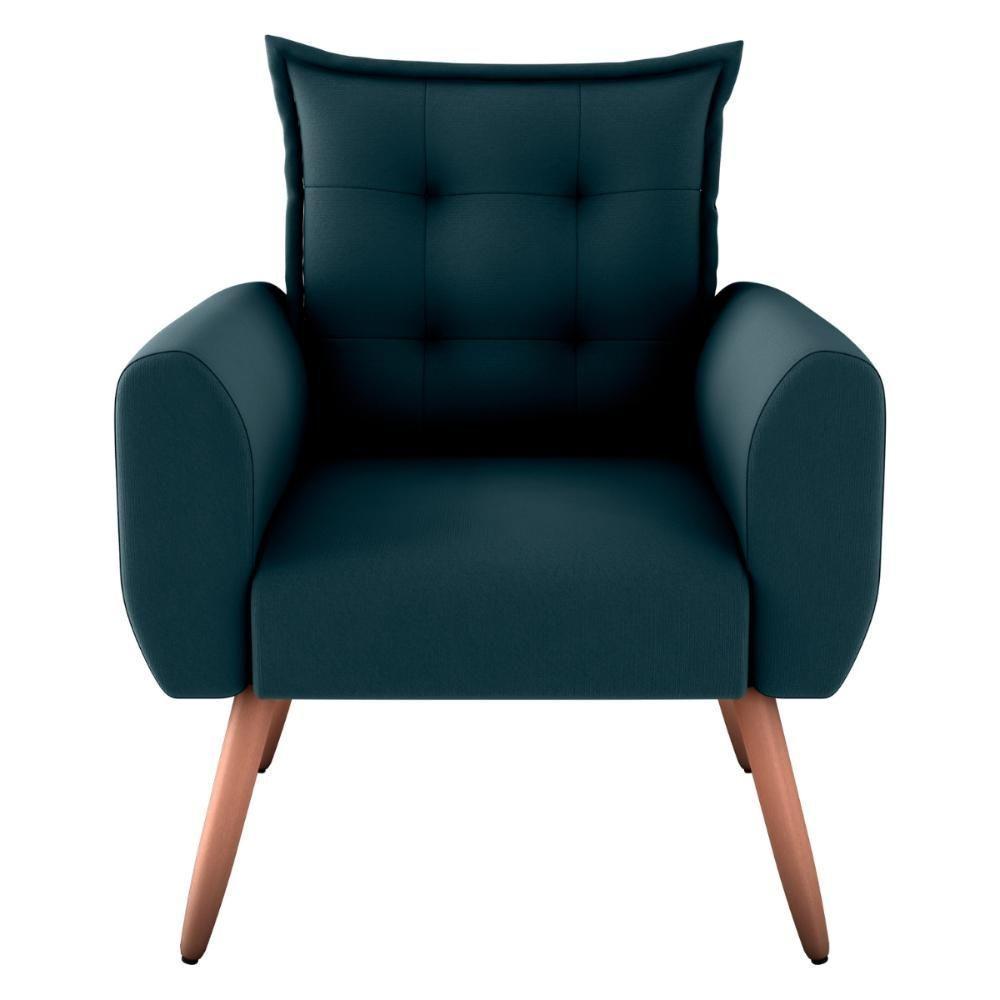 Conjunto De Poltronas Decorativas Lily Suede Petróleo - 4