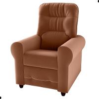 Poltrona Para Descanso Reclinável Lima Veludo Cobre - 2