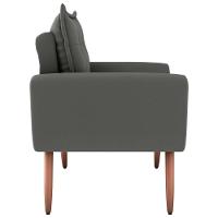Conjunto De Poltronas Decorativas Atlas Suede Cinza - 3