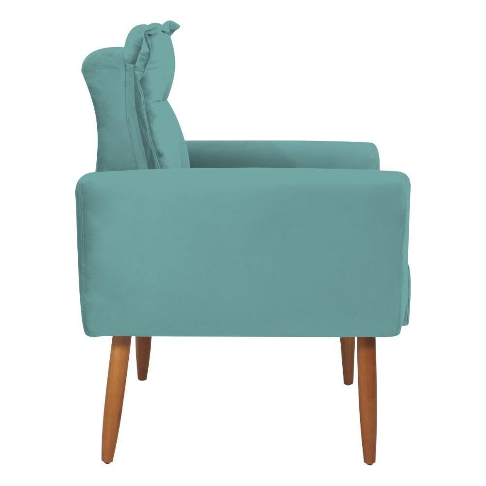 Conjunto De Poltronas Decorativas Atlas Veludo Verde Menta - 3