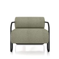 Poltrona Sala De Estar Industrial Preto Ameli Bouclê K01 - D'rossi Cor Verde - 5