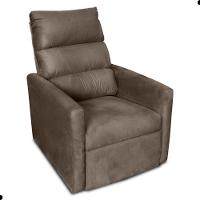 Poltrona Do Papai Reclinável Leon Suede Marrom - 2