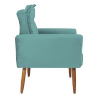 Conjunto De Poltronas Decorativas Lily Veludo Verde Menta - 2