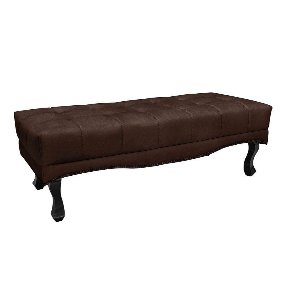 Cabeceira Cama Box Queen 160cm E Recamier Vicenza Suede Café S04 - D'rossi - 6