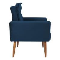 Conjunto De Poltronas Decorativas Lily Veludo Azul - 3
