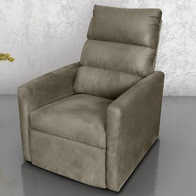 Poltrona Do Papai Reclinável Maia Suede Café Mais De Casa