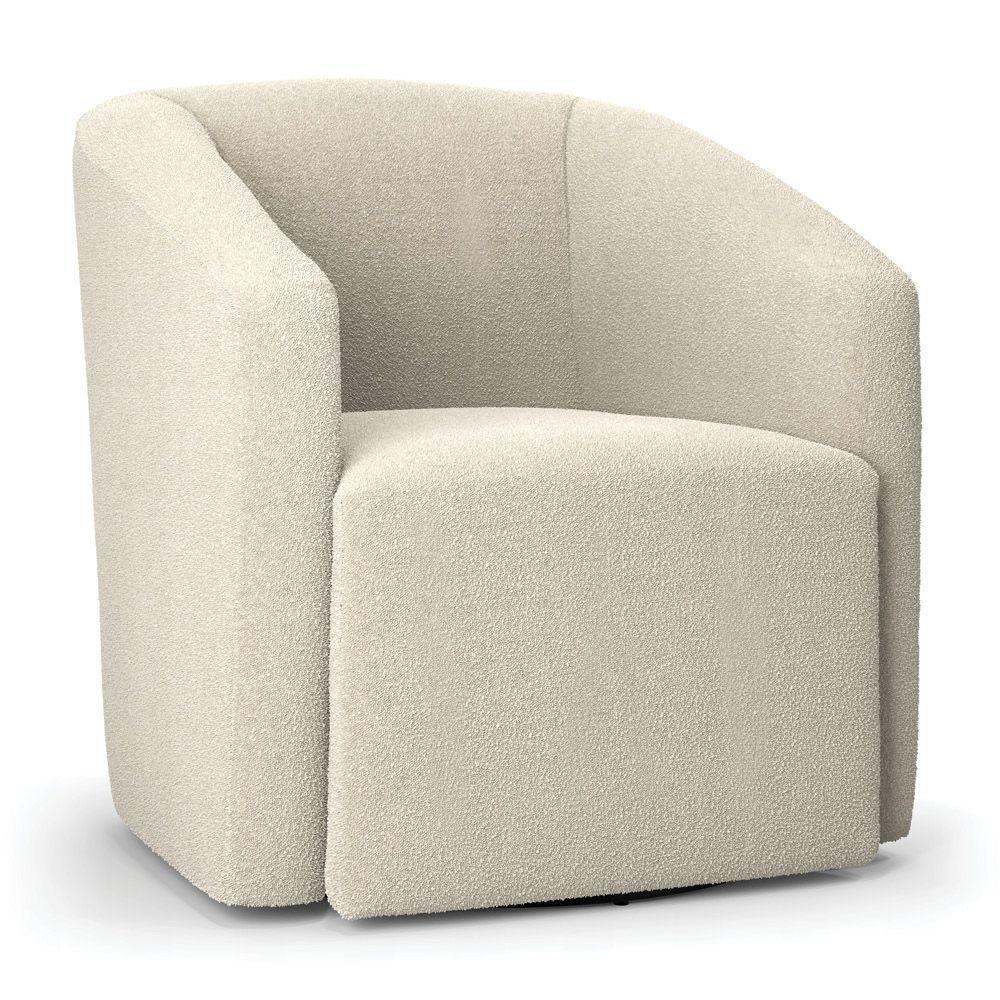 Kit 2 Poltronas Stella Max Bouclê Base Giratória Menta - 6