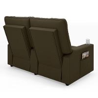 Poltrona Reclinável Para Cinema Parma 2 Lugares Baú Usb Veludo Fh1 - D'rossi Cor Capuccino - 2