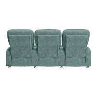 Poltrona Reclinável Para Cinema 3 Lugares Sora Veludo Fh1 - D'rossi Cor Azul Claro - 2