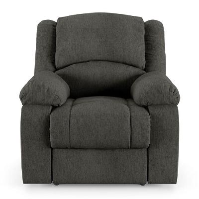 Poltrona Do Papai Reclinável Sala De Cinema Barcelona Touch Massagem Usb Linho Chumbo