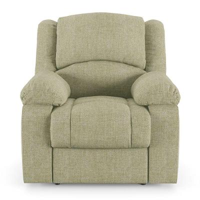 Poltrona Do Papai Reclinável Sala De Cinema Barcelona Elétrica Touch Usb Linho Bege