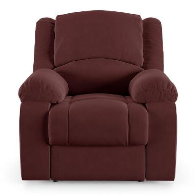 Poltrona Do Papai Reclinável Sala De Cinema Barcelona Elétrica Veludo Vinho