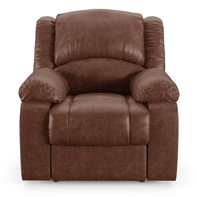 Poltrona Do Papai Reclinável Sala De Cinema Barcelona Elétrica Touch Usb Pu Marrom Brilho