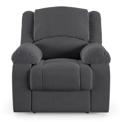 Poltrona Do Papai Reclinável Sala De Cinema Barcelona Elétrica Veludo Cinza Grafite