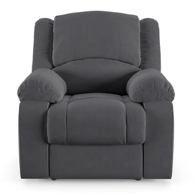 Poltrona Do Papai Reclinável Sala De Cinema Barcelona Elétrica Touch Massagem Usb Cinza Grafite