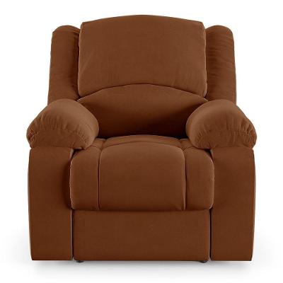 Poltrona Do Papai Reclinável Sala De Cinema Barcelona Elétrica Usb Veludo Terracota