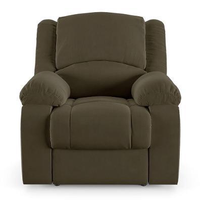 Poltrona Do Papai Reclinável Sala De Cinema Barcelona Touch Massagem Usb Veludo Verde Esmeralda