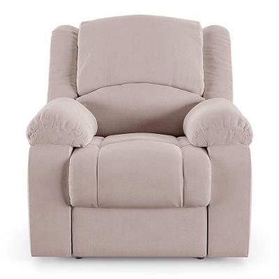 Poltrona Do Papai Reclinável Sala De Cinema Barcelona Elétrica Usb Veludo Rosê
