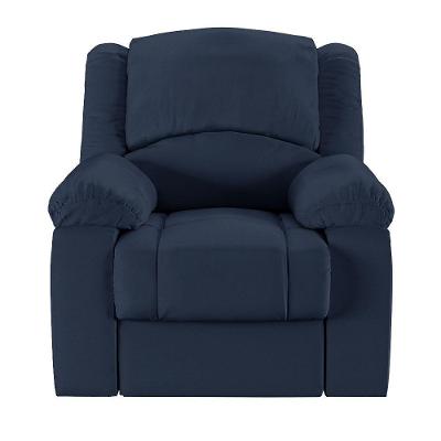 Poltrona Do Papai Reclinável Sala De Cinema Barcelona Manual Pu Azul