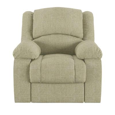 Poltrona Do Papai Reclinável Sala De Cinema Barcelona Manual Linho Bege