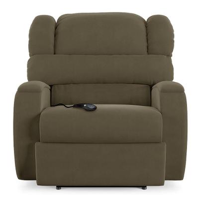 Poltrona Do Papai Sala De Cinema Reclinável Manchester Controle Elétrico Usb Veludo Capuccino