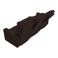 Poltrona Reclinável 3 Lugares Para Sala De Cinema Arsenal Veludo Marrom - 5