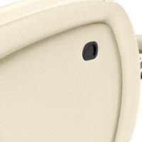 Poltrona Do Papai Sala De Cinema Reclinável Manchester Glider Manual Giratória Pu Bege - 2