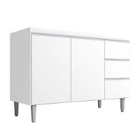 Balcão Para Pia Andréia 100 Cm 2 Portas Branco Ajl - 1