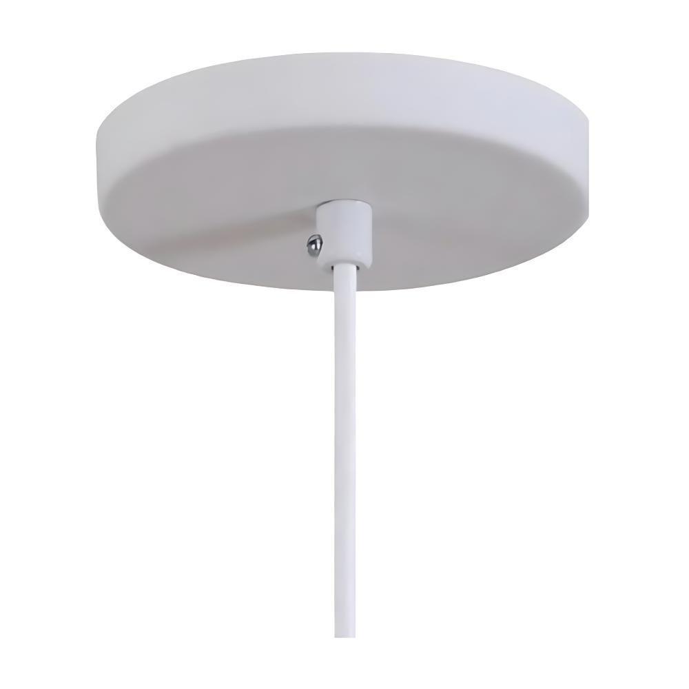 Lustre Pendente Cone Moderno Mesa Balcão Preto Iluminar Ambiente Branco - 2