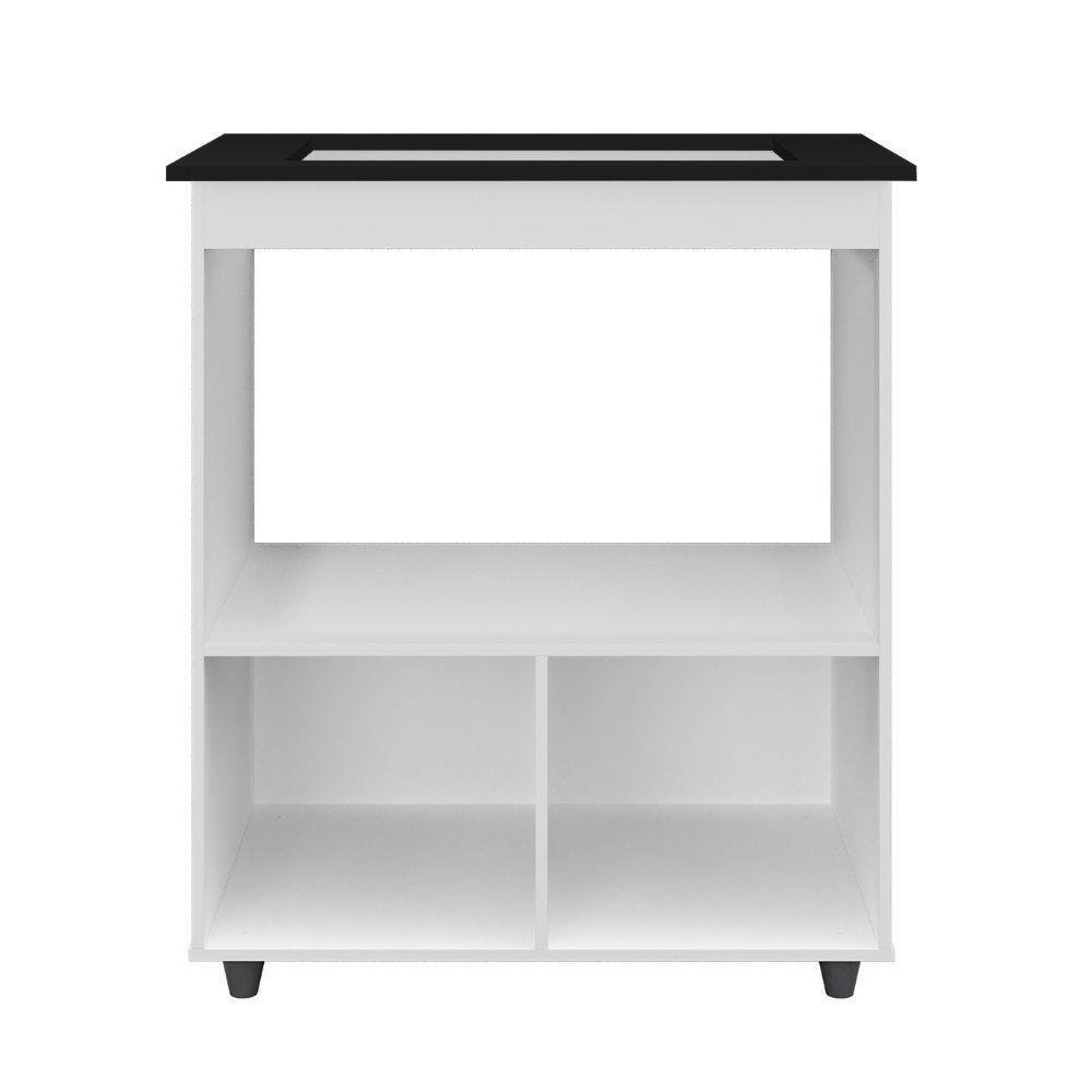 Balcão Para Cooktop Elisa 5 Bocas 2 Portas Moblis Cor:branco - 3