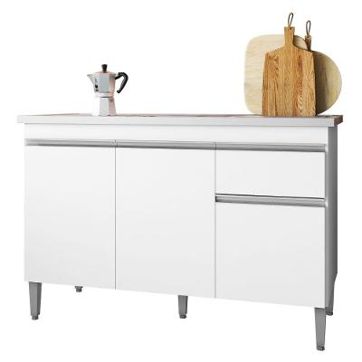 Balcão Para Pia Tatiane 120 Cm Branco Ajl