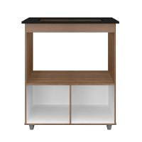 Balcão Para Cooktop Elisa 5 Bocas 2 Portas Moblis Cor:savana Off White - 3