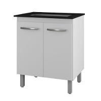 Balcão Para Cooktop Jade 5 Bocas 2 Portas Moblis Cor:branco - 1