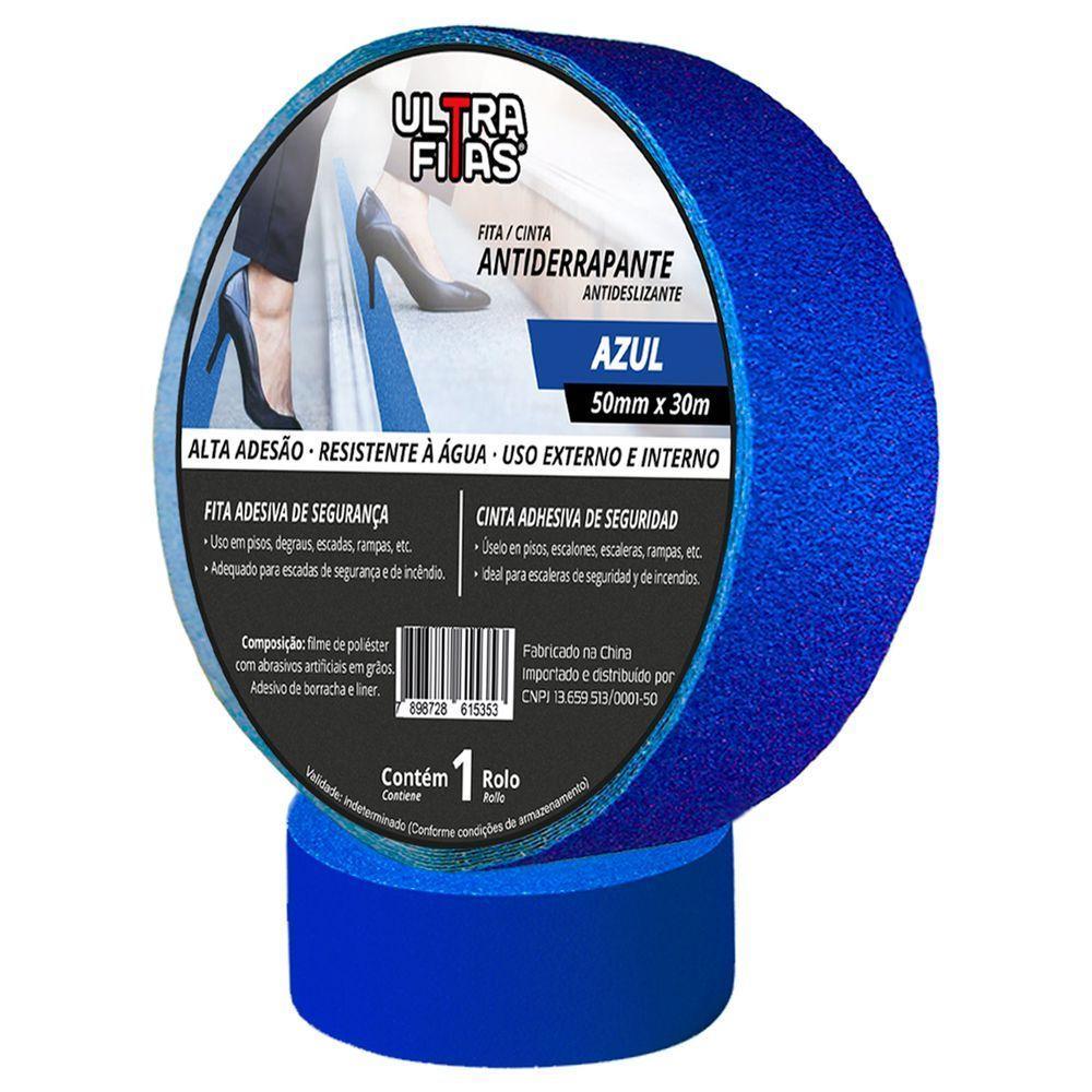 Fita Antiderrapante 50 Mm X 30 Metros - Azul - 1