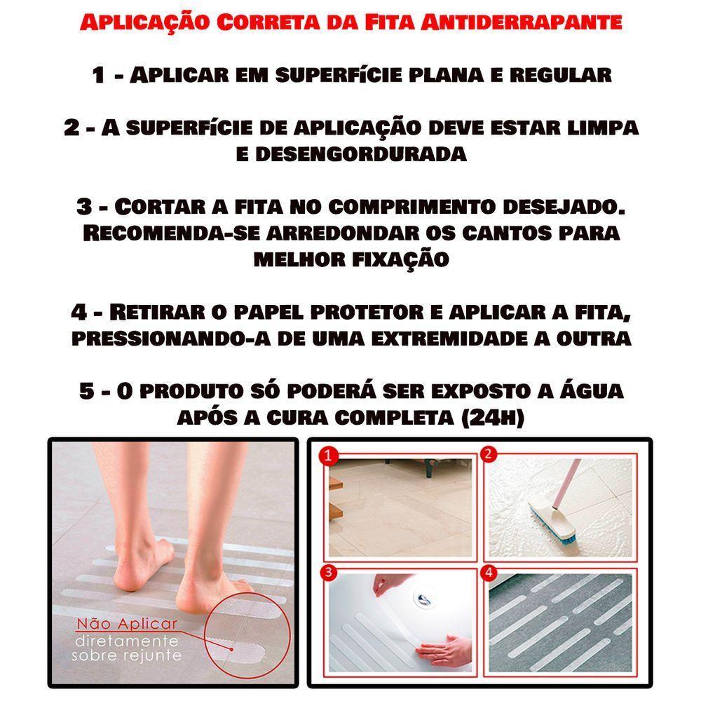 Fita Antiderrapante 50 Mm X 30 Metros - Azul - 10