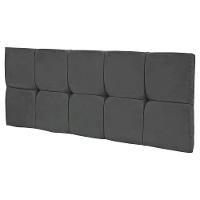 Cabeceira Casal Painel Para Cama Box 140cm Tina I01 Suede Grafite Mpozenato - 1