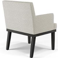 Kit 02 Poltronas Decorativas Sala De Estar Base Preto Beatriz W01 Bouclê Creme - Lyam Decor - 2